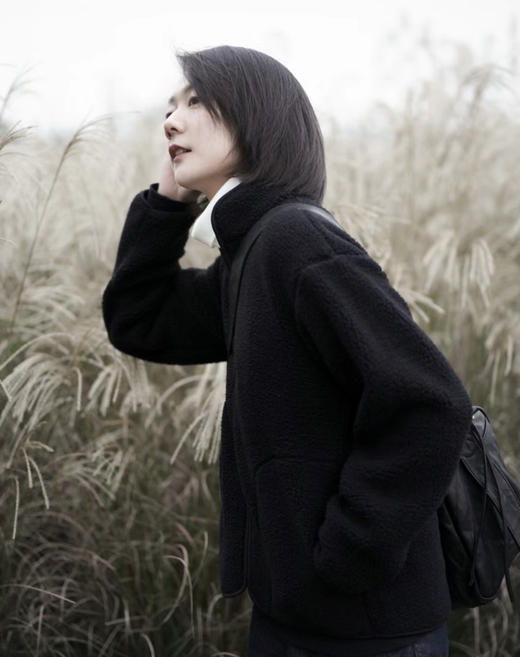 老米优品/ 比男朋友还贴心，比撸猫还舒服🍂《双面摇粒绒羊羔毛外套》蓄热，软糯，好舒服~~拉链卫衣款~ 商品图8