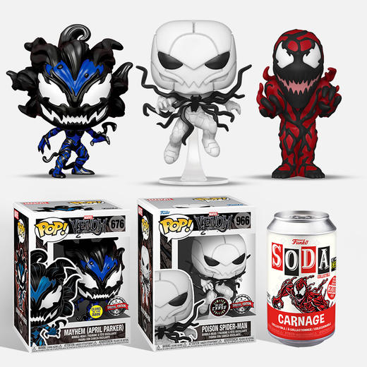 MINDstyle独家限定漫威Chase套装（反毒液Chase +Soda 毒液+ 毒液夜光限定款）手办公仔摆件 商品图3