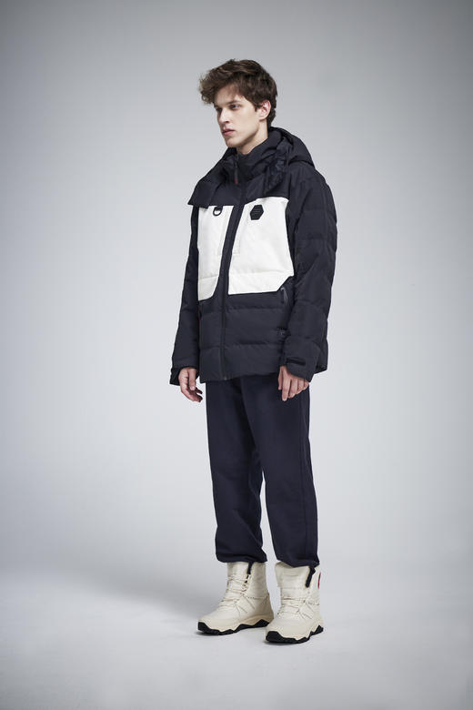 【399反季清仓！700蓬鹅绒】天石短款羽绒外套可加热保暖运动羽绒服男款热能反射滑雪服 商品图1