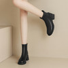 ZHR马丁靴女2023冬季新款厚底复古英伦黑色圆头英伦风气质女短靴 商品缩略图2