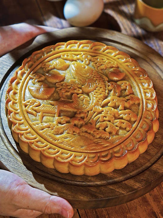 手工大月饼 芋泥麻薯肉松蛋黄500g 商品图3