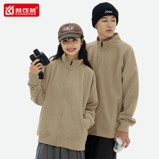 卫衣定制印logo文化衫工作服外套拉链奶茶餐饮火锅工服秋冬季上衣 商品图4