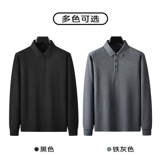 【新款DDA】大依优型大码长袖Polo衫翻领加肥加大肥佬休闲商务宽松透气上衣秋装 商品图2