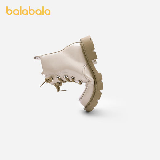 巴拉巴拉儿童靴子童鞋宝宝马丁靴2023秋冬中小童短靴潮流大气甜美 商品图2