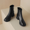 ZHR马丁靴女2023冬季新款厚底复古英伦黑色圆头英伦风气质女短靴 商品缩略图0