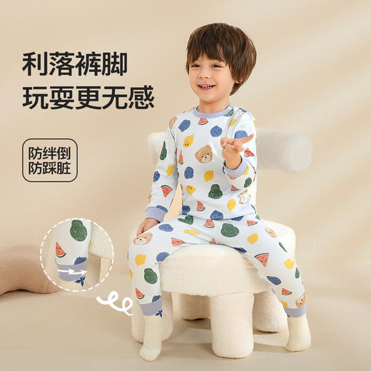 【精典泰迪】【90-140】男童秋冬款保暖内衣秋衣秋裤套装 商品图3