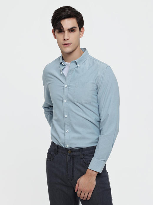 callisto多色可选全棉细腻柔软衬衫长袖 FSSTL300X 商品图9