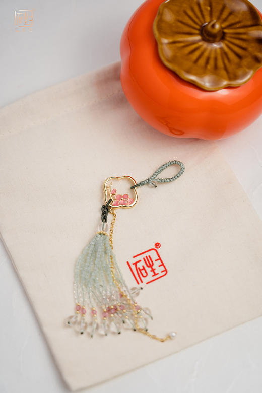 “柿柿如意”罐+原创“梅兰竹菊”压襟 商品图8