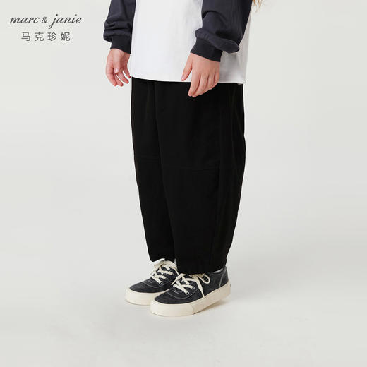 马克珍妮秋装新款 男童柔软纯棉工装萝卜裤 儿童裤子231667 商品图3