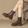 ZHR马丁靴女2023秋冬新款英伦风时髦短靴圆头厚底女短靴休闲百搭 商品缩略图10