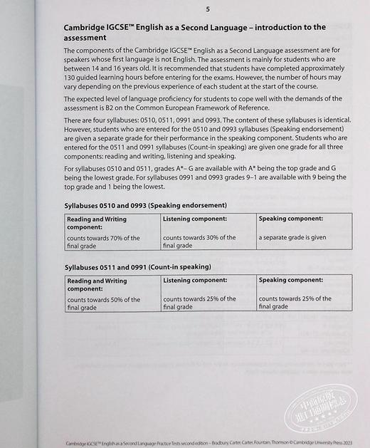 【中商原版】Cambridge IGCSE™ English as a Second Language Practice Tests with Answers with Digital Access 商品图4