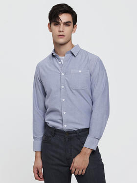 callisto灰色全棉衬衫长袖 FSSTL301X GY