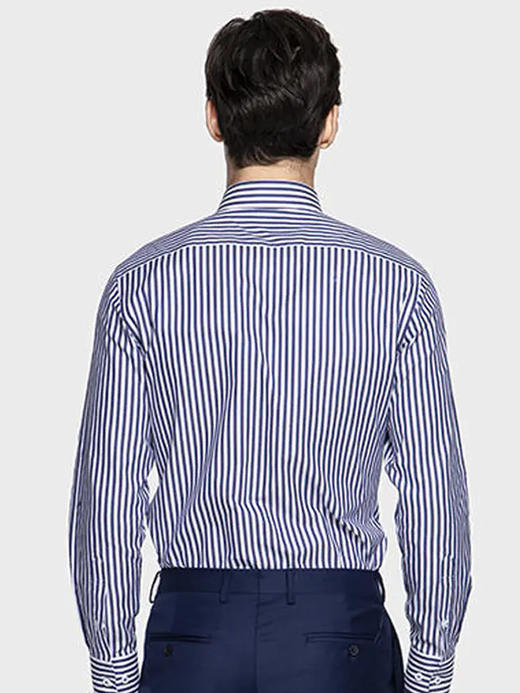 callisto蓝色纯棉衬衫长袖 ASSTL093T 商品图3