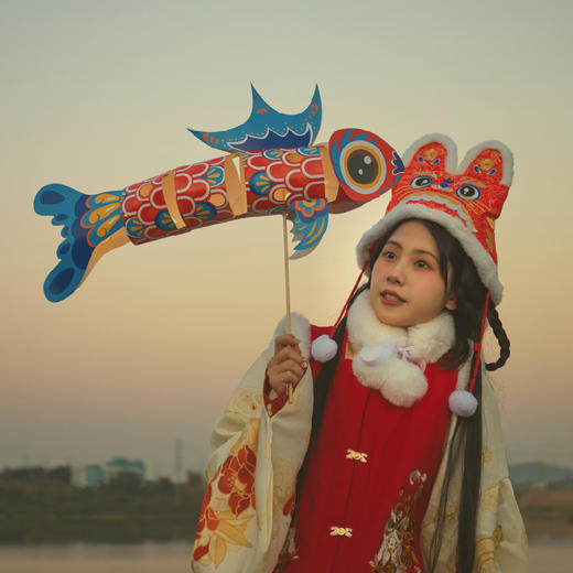 【发光花灯玩具❗️非遗锦鲤鱼灯笼手工DIY】节礼物儿童制作材料送礼佳品三八妇女节新年礼盒年货礼盒 商品图3