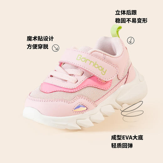 贝贝怡透气舒适防滑软底儿童鞋春秋男女童婴幼运动鞋宝宝鞋机能鞋233X498 商品图8