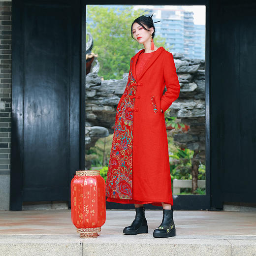 锦瑟翻领长外套 | 加厚设计 | 现货加急发 商品图1