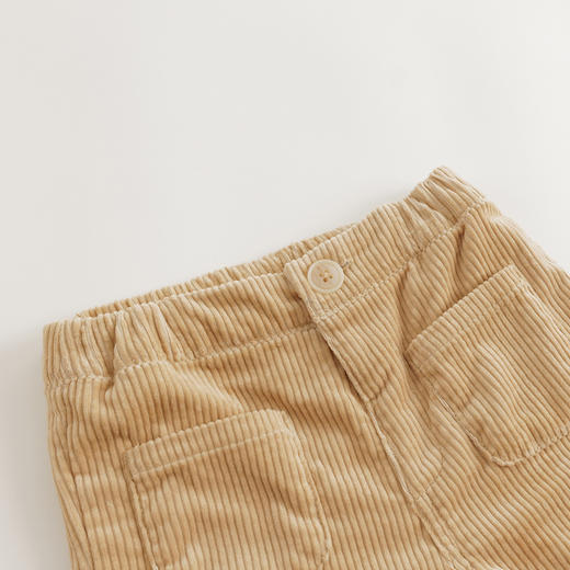 【马克珍妮 芦芙】秋装新款 纯棉灯芯绒双侧口袋修身喇叭裤231998 商品图3