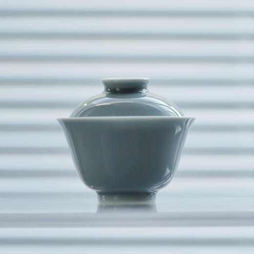 景德镇 忘言/知鱼在川茶碗 手绘盖碗带盖泡茶茶盏茶碗手绘陶瓷茶具 商品图0