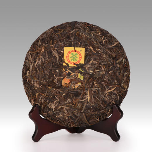 中粮-中茶2022年中茶茗山布朗大树普洱茶生茶饼357克/饼/干仓直发 商品图2