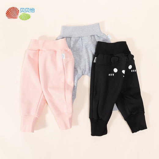 贝贝怡童装秋冬新款儿童软萌PP裤男女童加绒加厚休闲长裤233K2539 商品图3