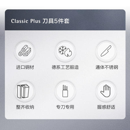 WMF 刀具5件套Classical 商品图3
