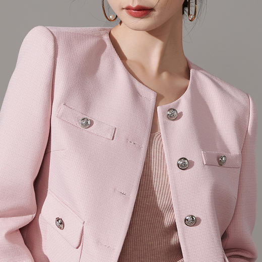 芳外【华夫格减龄色外套】2024秋季新款名媛风女式外套 商品图4