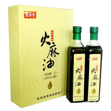 巴马 康寿梦牌 火麻油 500mlx2 商品图0