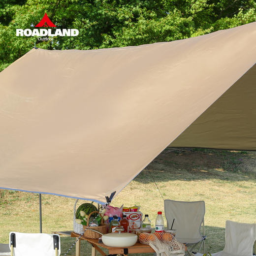 洛得兰德四角涂银天幕LD-TM101流沙金 3*4M 商品图1