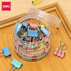 【JL】得力 8555-5#彩色长尾票夹19mm(筒装)(混)(40只/筒) 8555-5 商品缩略图0