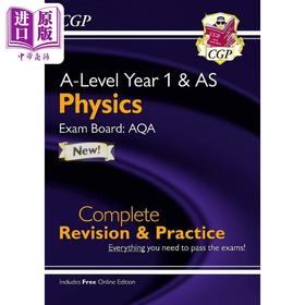 【中商原版】英国CGP A-Level Physics: AQA Year 1 & AS Complete Revision & Practice with Online Edition