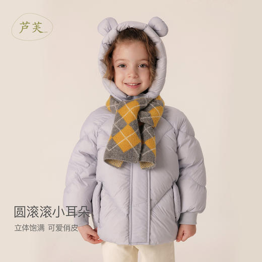 【马克珍妮 芦芙】三防超轻加厚小熊耳朵保暖羽绒服 231208 商品图2