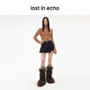 [捡漏价]lost in echo秋季设计师品牌时尚马海毛保暖修身圆领镂空短款毛衣 商品缩略图3