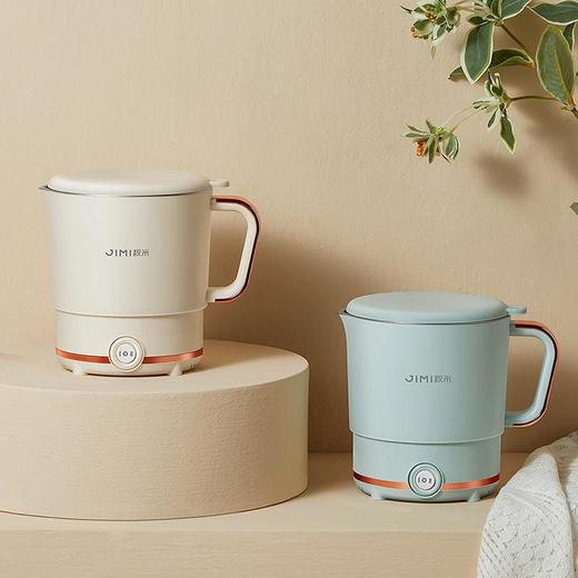 积米折叠电热水壶便携式不锈钢电热水杯全自动迷你小型旅行烧水壶 商品图4