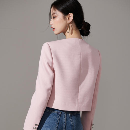 芳外【华夫格减龄色外套】2024秋季新款名媛风女式外套 商品图6