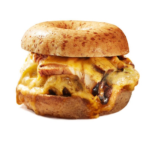 老北京酱肘芝士贝果汉堡 商品图0
