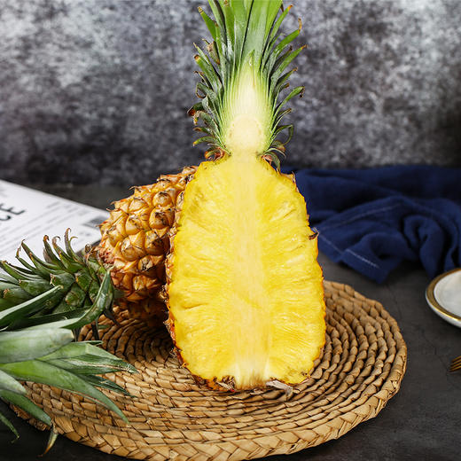 【海南•金钻凤梨】新鲜采摘，鲜嫩多汁，香甜可口，削皮即食，风味浓郁，营养美味 商品图2