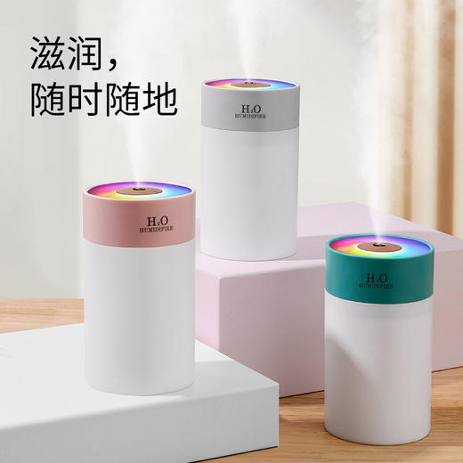超声波震动，湿气浓郁!加湿器小型家用usb卧室车载超声波香薰空气增湿器lm 商品图2