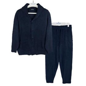 【半边绒】SCHIESSER德国舒雅半边绒“绒中新贵”男装翻领开衫家居套装39/21789H