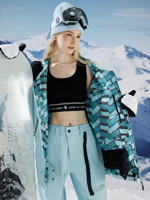 【六折清仓】DrySnow防水防风户外运动单板滑雪服女士外套宽松情侣上衣装备男 商品图5