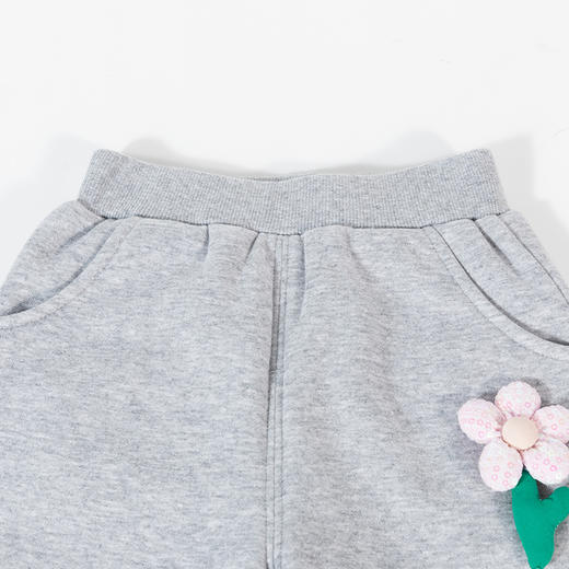 贝贝怡童装秋冬新款女童时尚休闲加绒长裤保暖束脚裤女宝宝运动裤233K2565
 商品图8