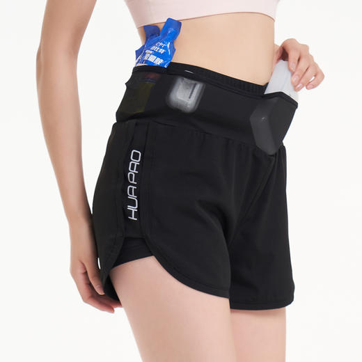 【顺丰发货】（腰包+短裤二合一，可装水壶/手机/纸巾）画跑专业马拉松速干跑步短裤 商品图5