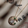 【童话】18k镶嵌翡翠项坠 商品缩略图1