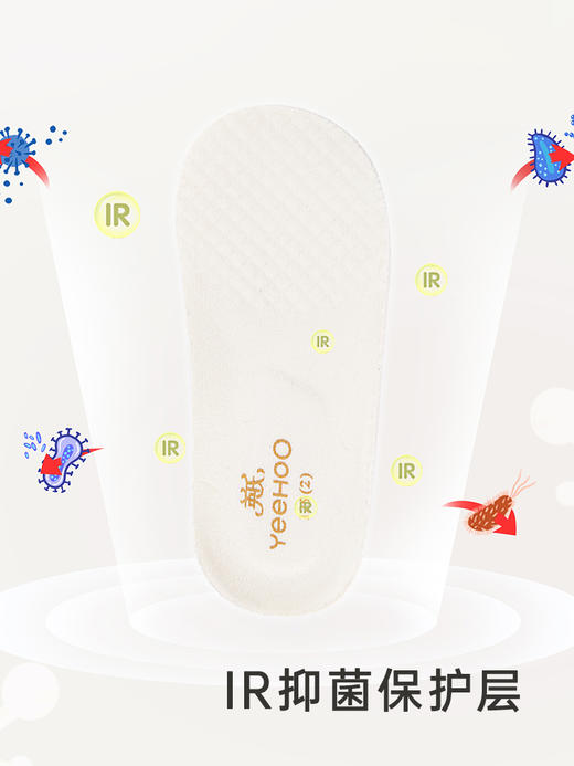 英氏儿童鞋灯芯绒休闲鞋2023秋冬新款魔术贴学步鞋YFXHJ4P204A 商品图3