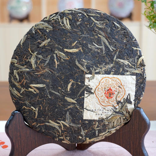 2005年下关南诏圆茶七子饼普洱老生茶 高品质老下关经典大白毫撒面 一片400克干仓真品 商品图5