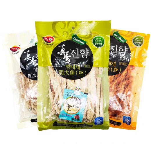 【满66元包邮】真香明太鱼丝100g*袋 三种口味任选 商品图1