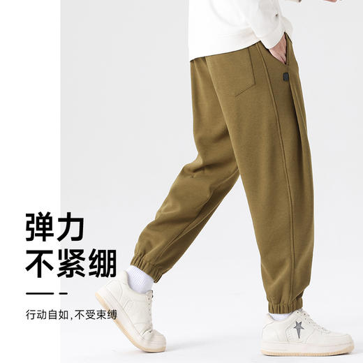 【新款DSL】大依优型大码男装束脚休闲运动裤卫裤加肥加大男裤潮流韩版胖子长裤 商品图2