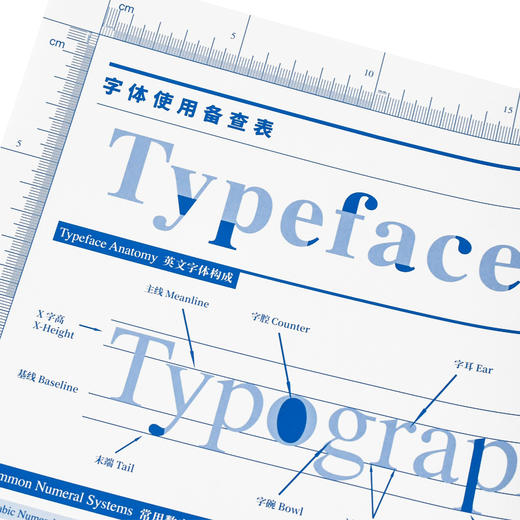 【SendPoints】字体使用备查表(海报) 中英双语原版艺术平面字体设计 实用多功能海报 商品图2