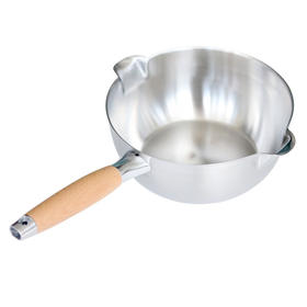 【清仓特惠7折，仅1件，无货退款】日本吉川木柄雪平锅20cm-防洒