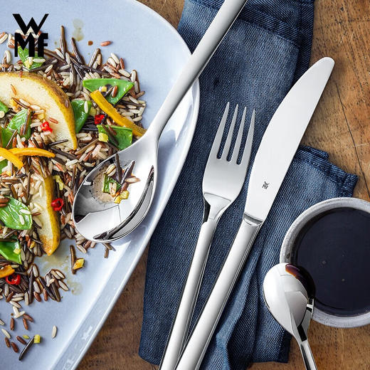 WMF Nova 餐具4件套不锈钢西餐牛排组合餐勺餐刀餐叉茶匙 商品图5