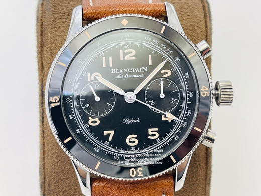 NOOB新品宝珀全新Ait Command空军司令系列AC02，极具传奇色彩的计时码表，新款空军司令在设计上忠于历史传统，并将上世纪50年代的复古风格和宝珀的高级制表工艺充分融合！ 商品图3